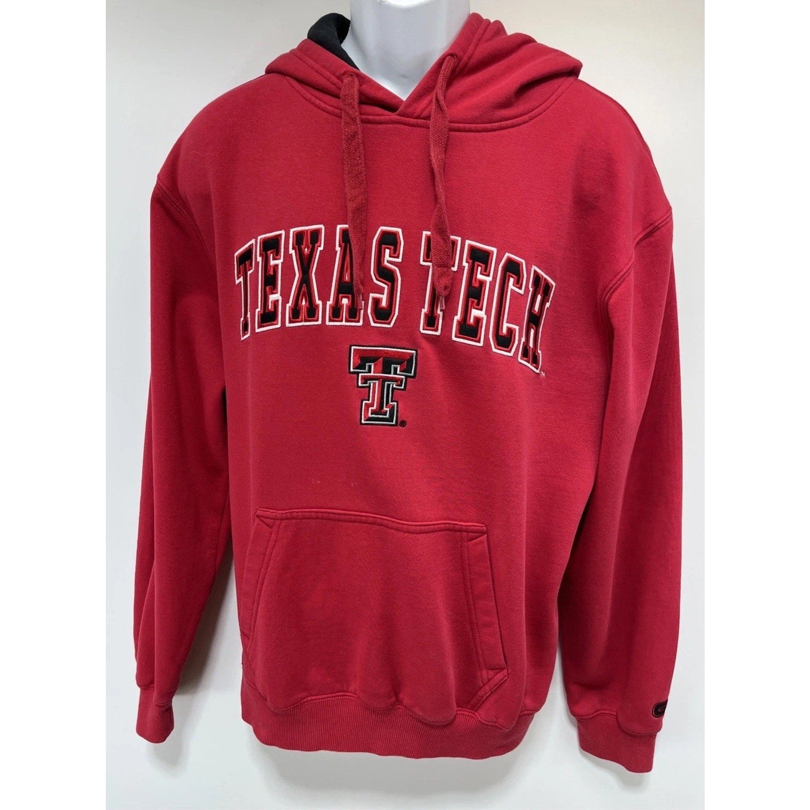 Men's Colosseum Texas Tech Red Raiders Red Pullover Hoodie Size Large