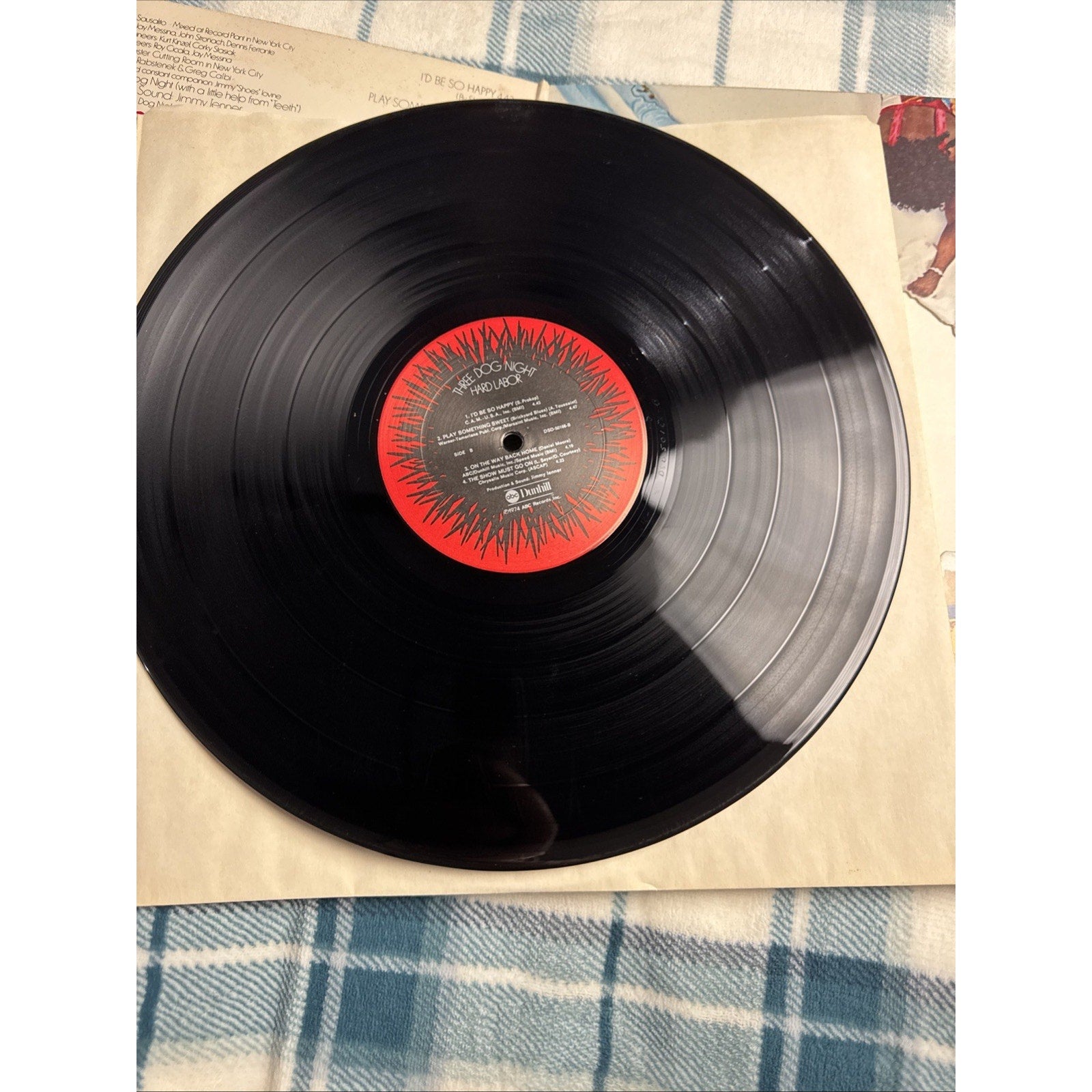 Three Dog Night HARD LABOR Vinyl LP Album 1974 Dunhill Records NM Condition