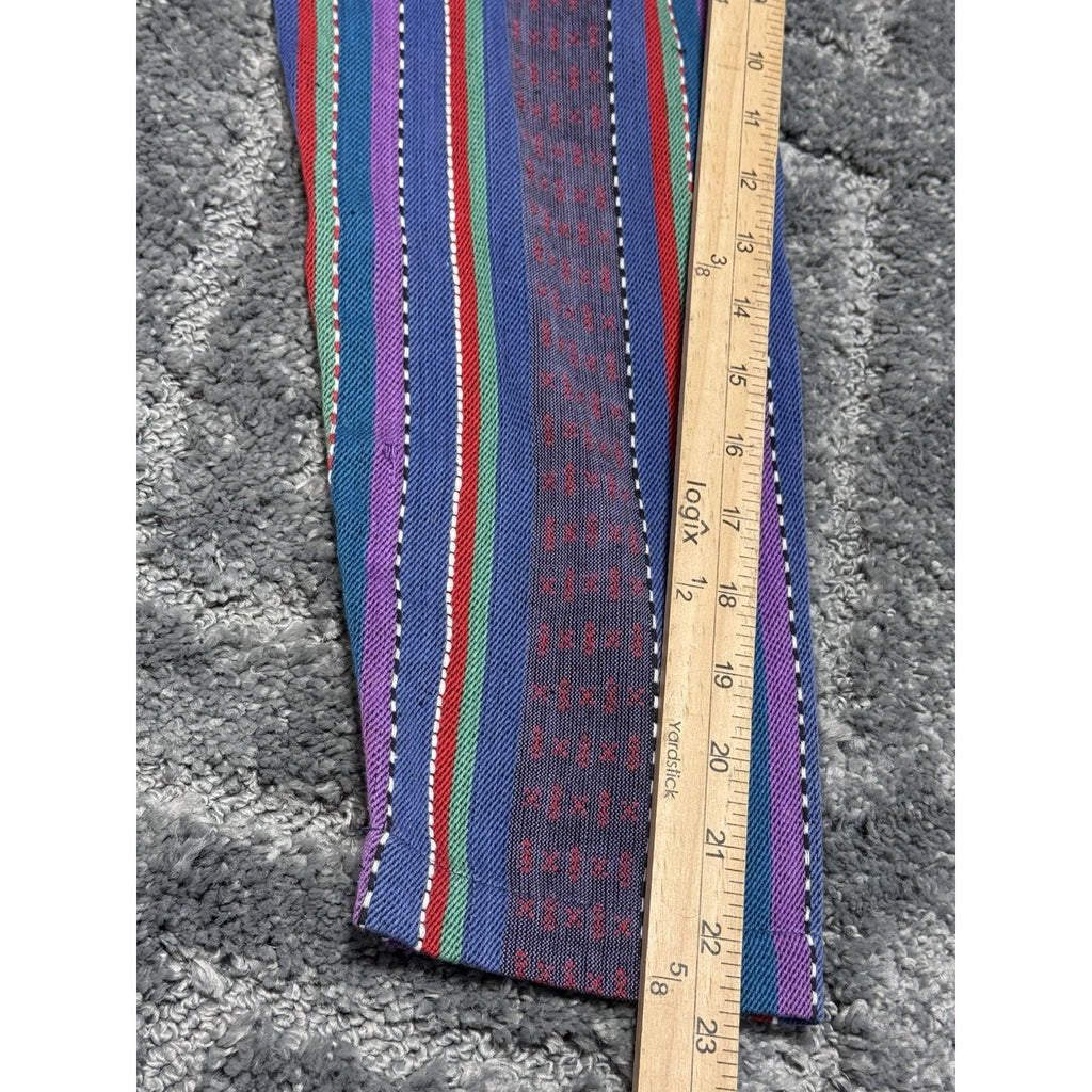 ANGELIQUE Blue Striped Blazer Jacket Shoulder Pads Women’s Size M Vintage 90's