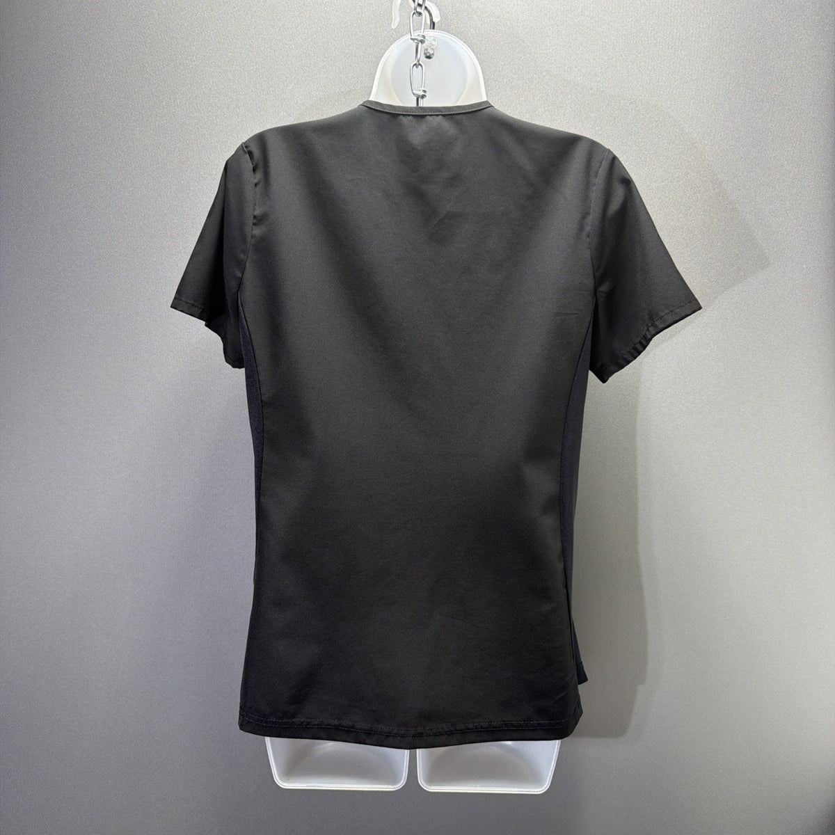 GT Performance Scrub Top Womens Solid Black Size Small Stretch