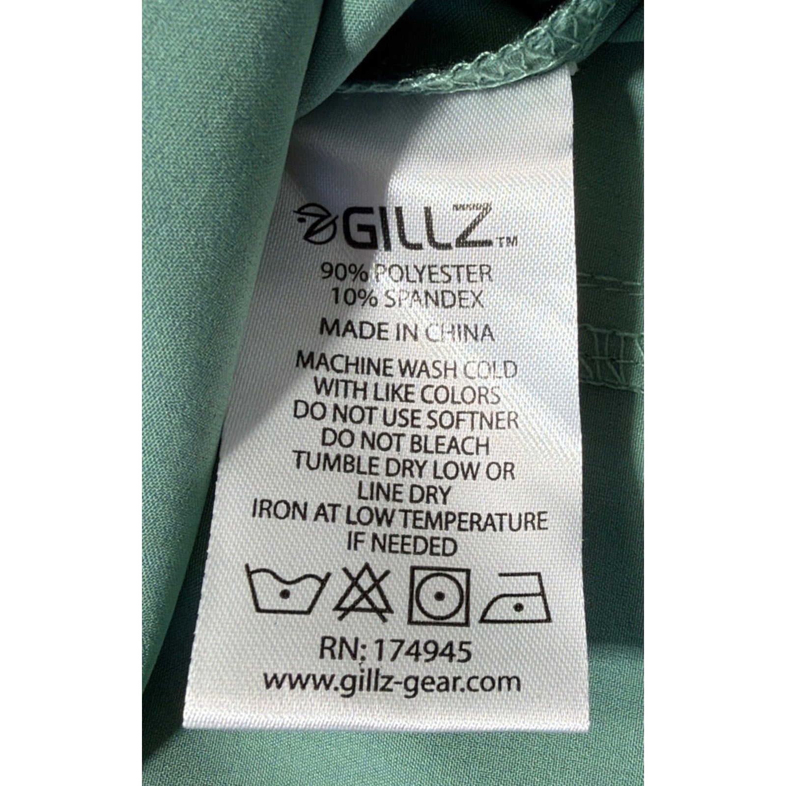 GILLZ Deep Sea Men’s Fishing Shirt UPF 30+ Stretch Vented Men Sz L Green