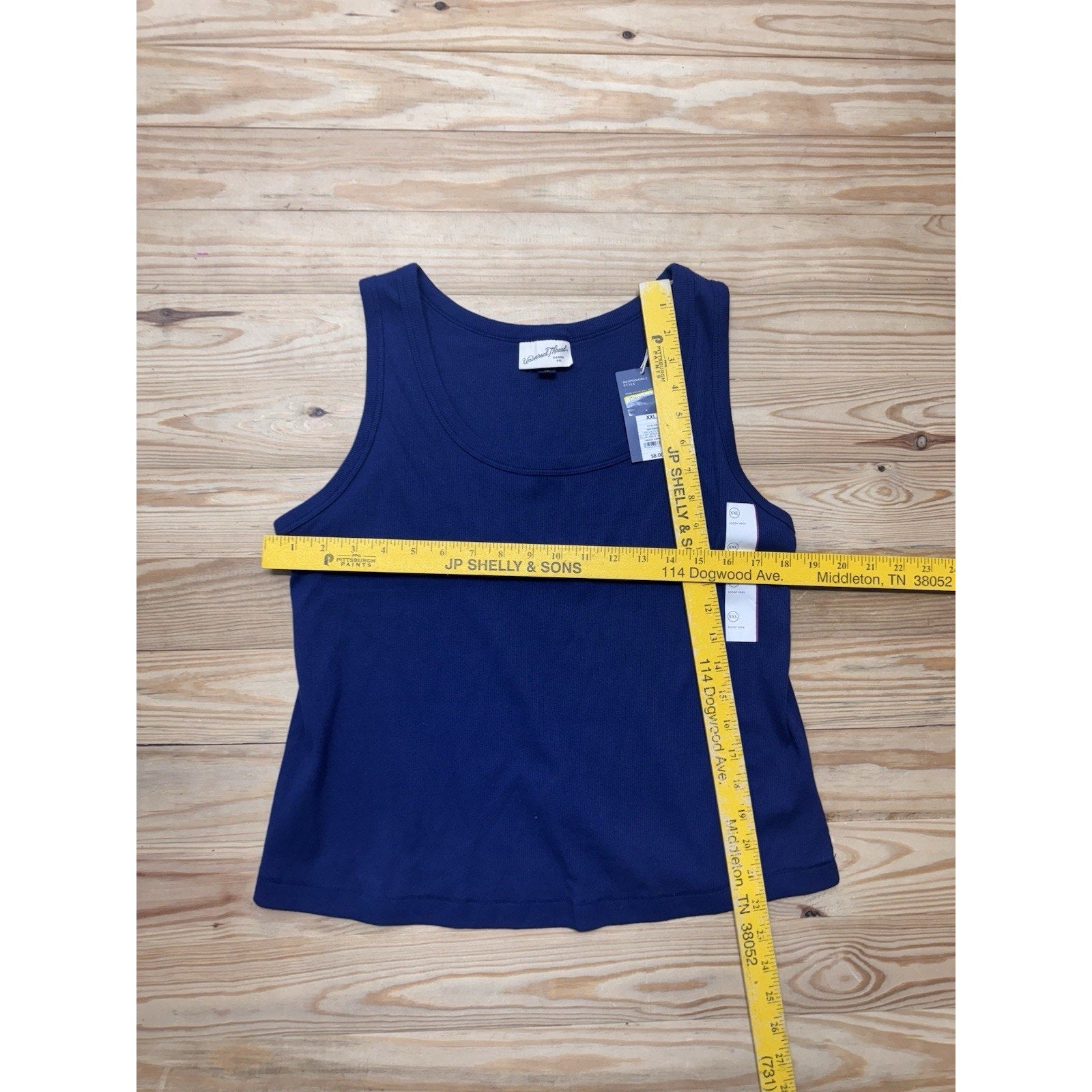 Universal Thread Ribbed Tank Top Women’s Size XXL Stretch Navy Blue