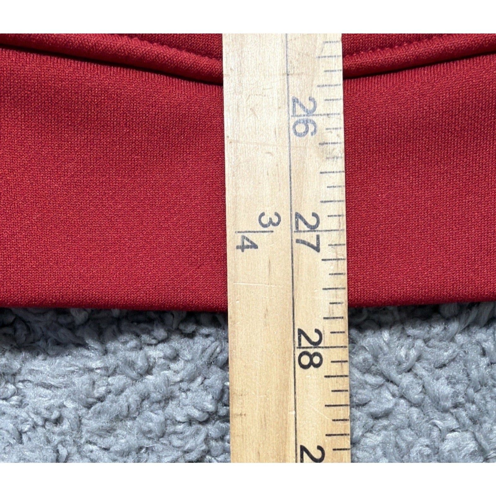 Cbuk By Cutter & Buck Mens Red Long Sleeve Pop Fly Fleece Full Zip Jacket Size L