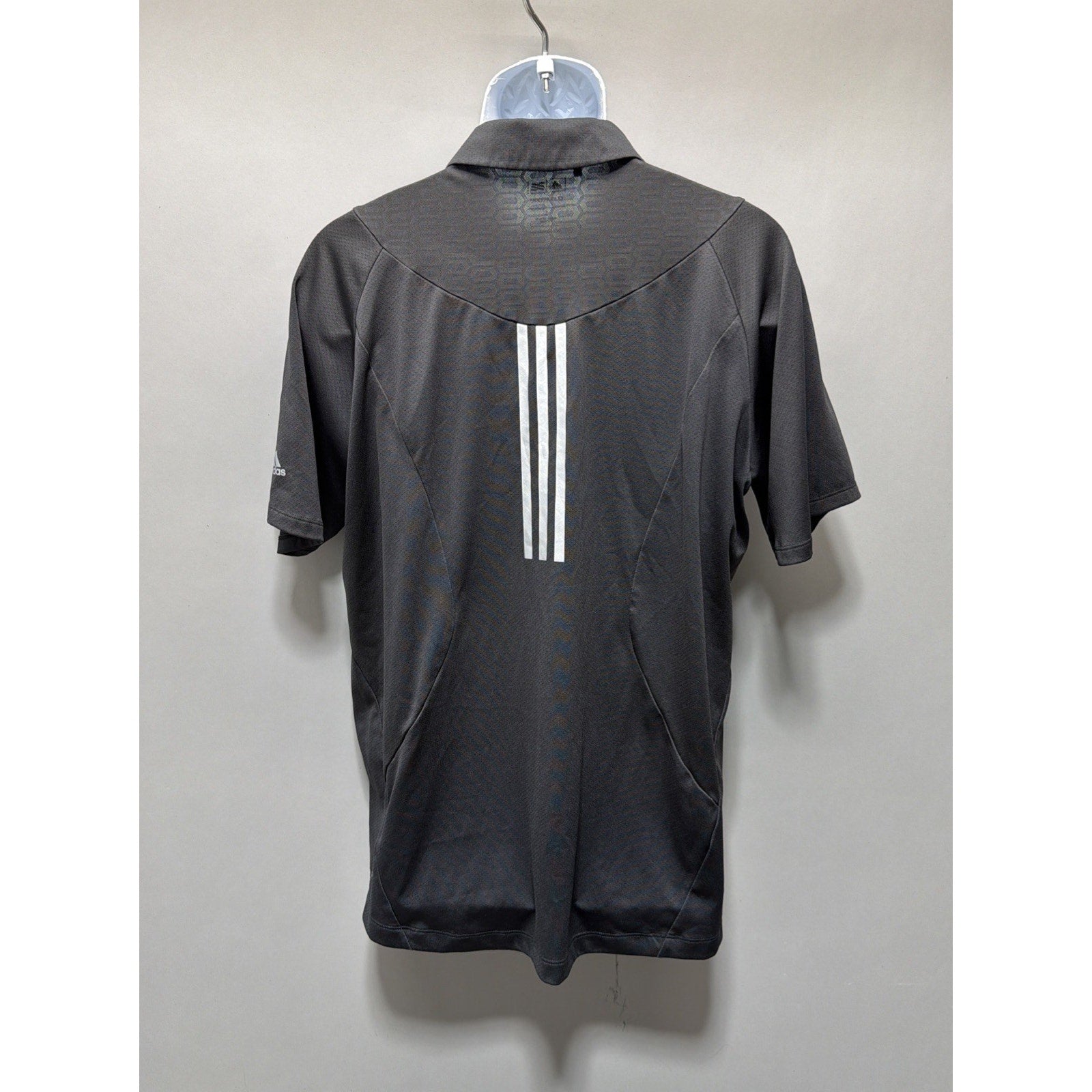ADIDAS CLIMACOOL FORMOTION MEN'S GOLF POLO SHIRT BLACK L POLYESTER