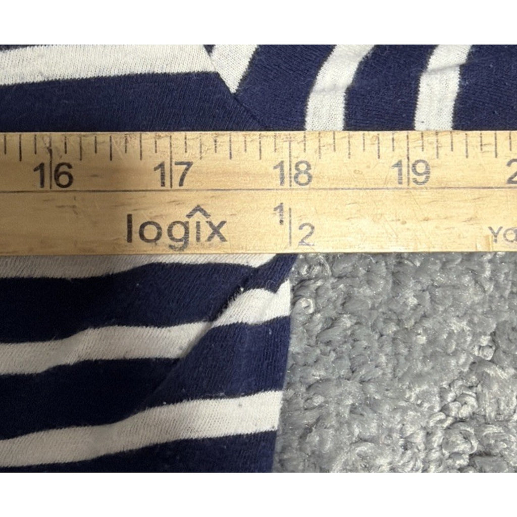 Women’s Ralph Lauren Sport M Long Sleeve Striped Pullover Top Flaw