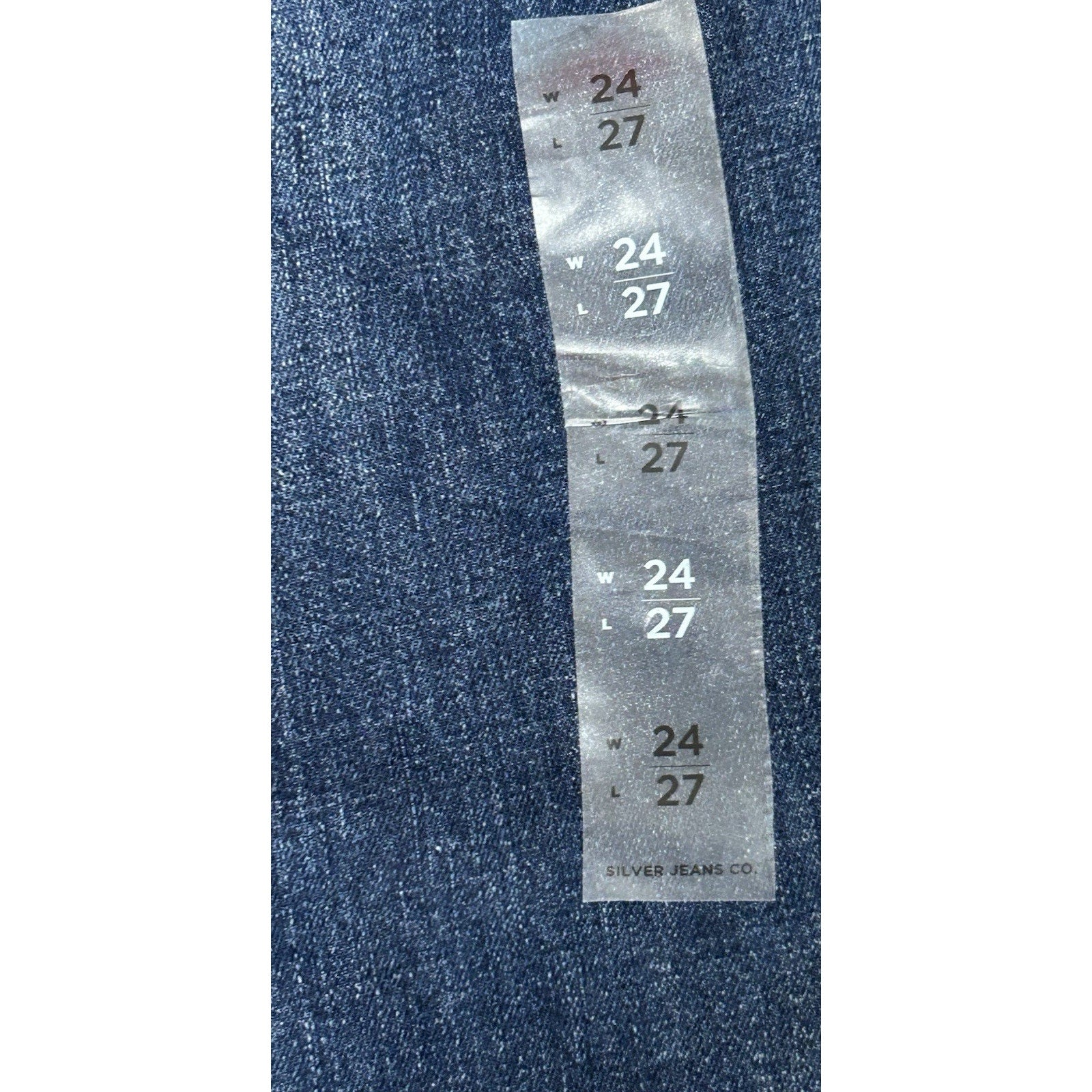 Silver Jeans Suki Mid Rise Straight Leg Jeans Medium Wash size 24x27 New W Tags.