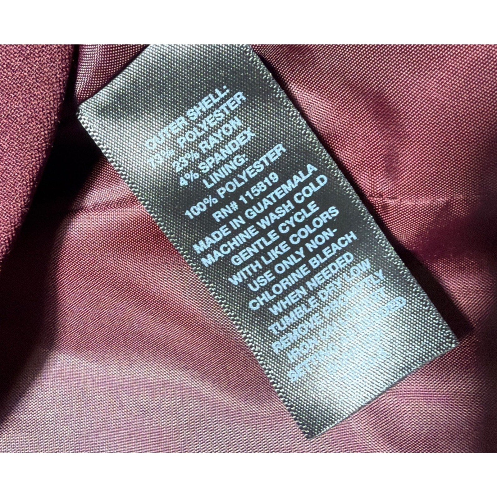 New Worthington ladies wine red suit separates blazer suit jacket size Petite S