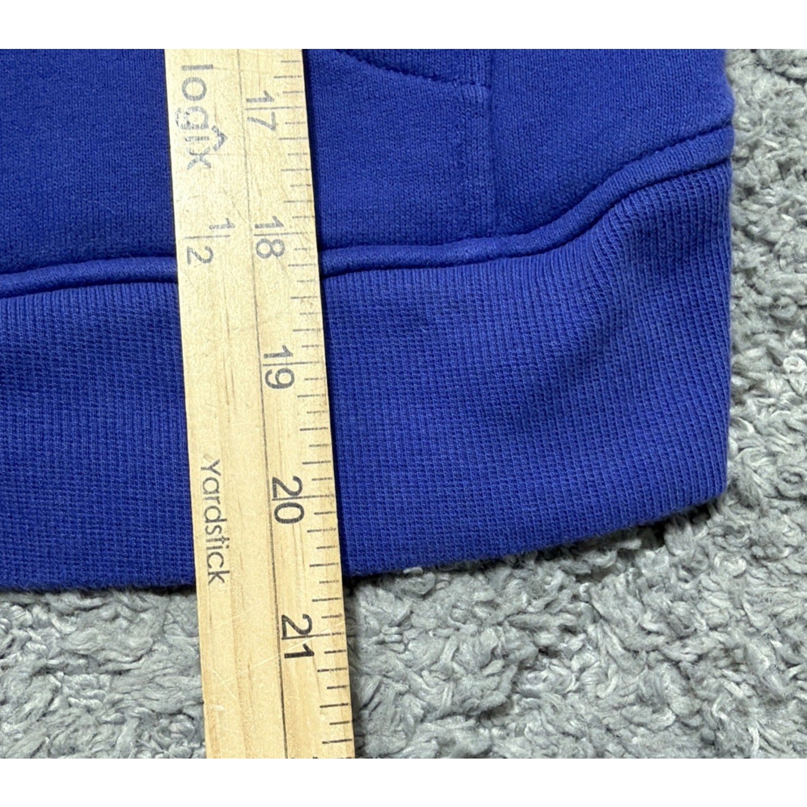 Lululemon Scuba Oversized Half Zip Hoodie Womens M/L Blue Purple Cropped Funnel
