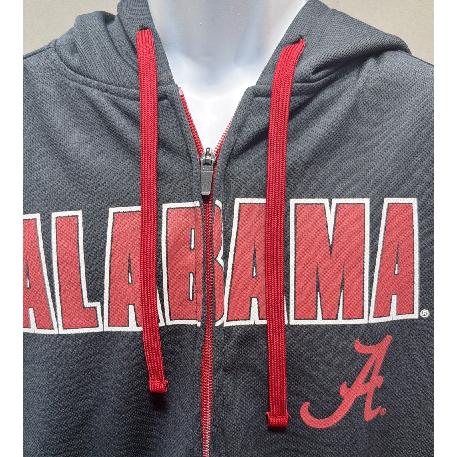 Alabama Crimson Tide Full Zip Fleece Hoodie Knights Apparel M Excellent