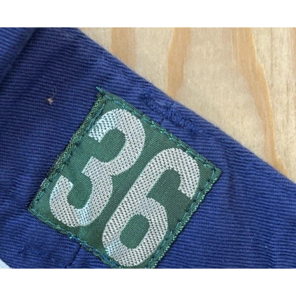 IZOD Chino Golf PantsVintage Flat Front Blue Tapered Leg Pocket Size 36