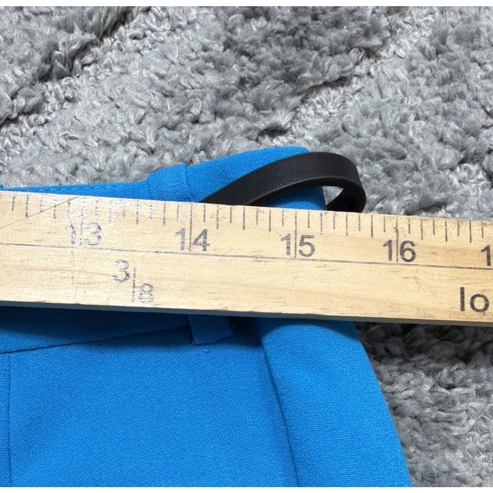 Calvin Klein Skirt Womens size 8 Petite Blue Straight Lined Stretch Career New