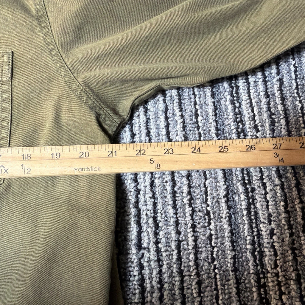 Levis Shirt Mens S Loose Fit Green Denim Button Up Workwear Rancher Red Tab