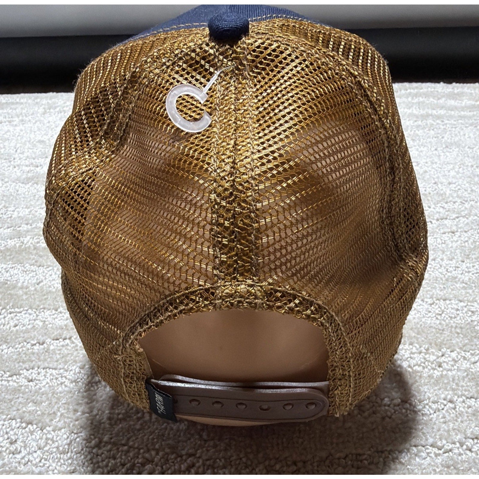 Goorin Bros The Farm Mens One Size GOAT Blue Snapback Mesh Trucker Hat NWT