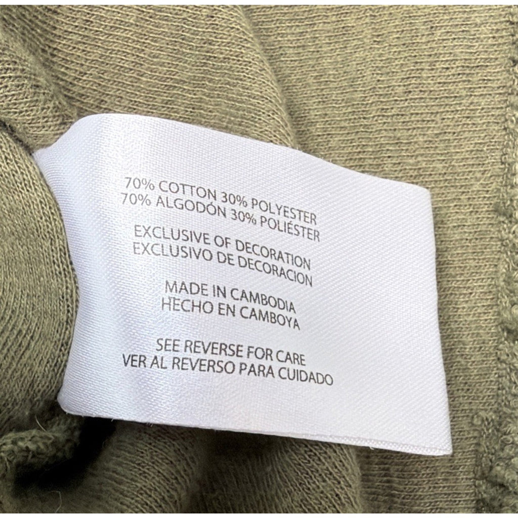 Banana Republic Slub Cotton Knit Sweater Mens M Long Sleeve Green