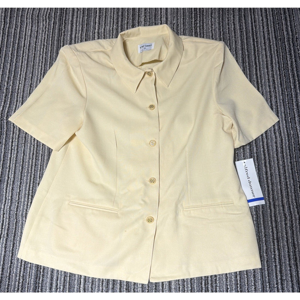 Vtg Alfred Dunner Blouse TOPS/Blazer work uniform Women Size 16 Made In USA