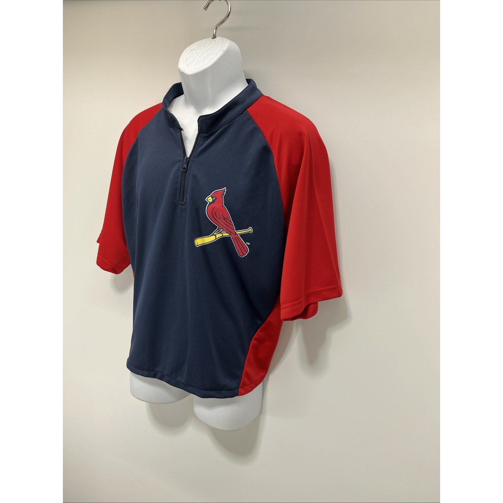 MLB St. Louis Cardinals 1/4 Zip Warm Up Youth XL