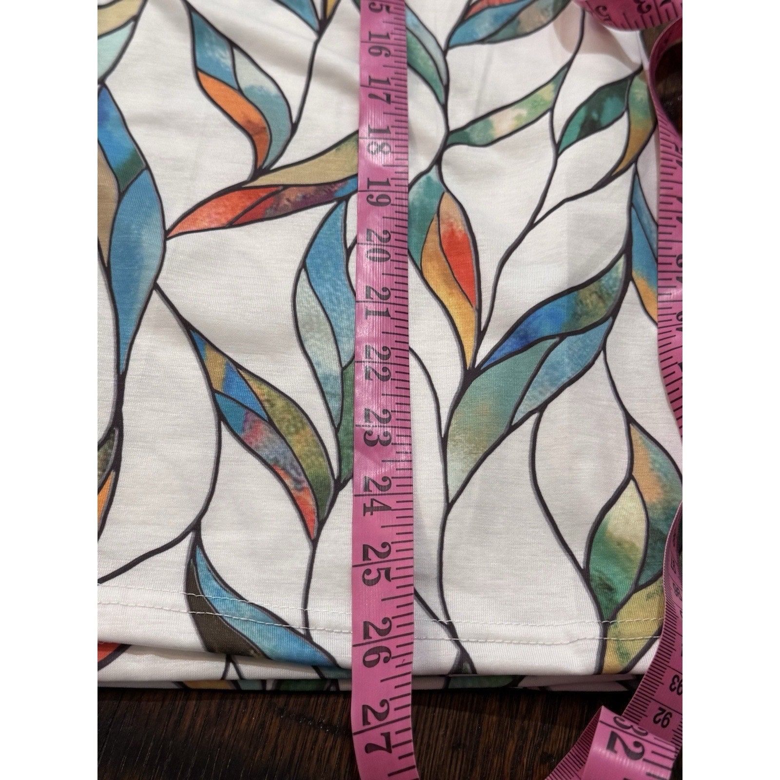 ETCYY White With Tie Dye Print Women’s Sleeveless Size XL NWT