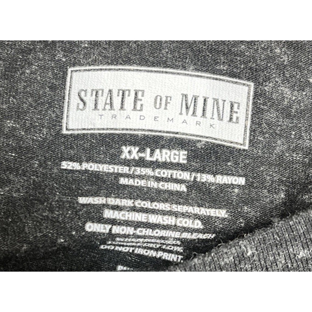 State of Mine Tee Shirt Grey Talk Birdie To Me Size XXL Golf Shirt Short Sleeve