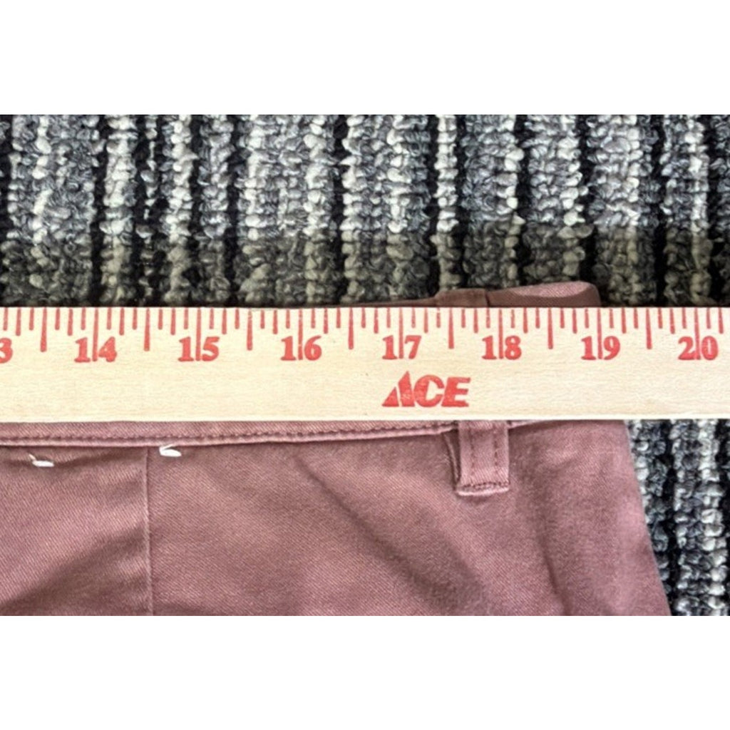 Hawker Rye Essential Wash Slim Chino Pants Men's 38x34 Mauve Stretch
