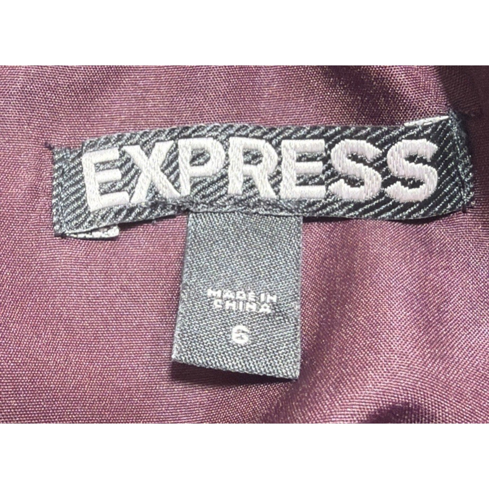 Express Burgundy Wine Purple Red Laser Cut Floral Flare Zip Up Mini Skirt Size 6