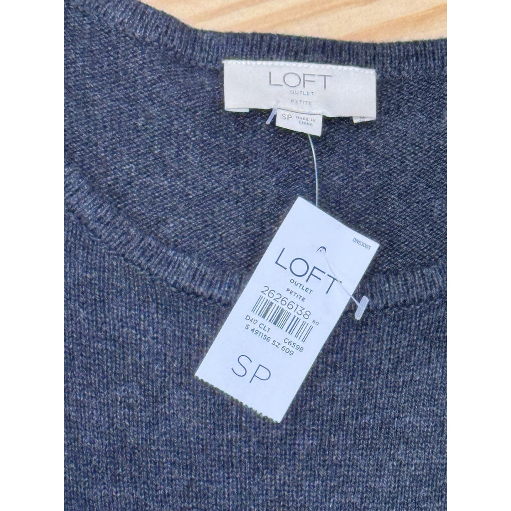 LOFT Outlet Charcoal Heather Gray Signaturesoft Swing Dress Women’s Size SP NWT