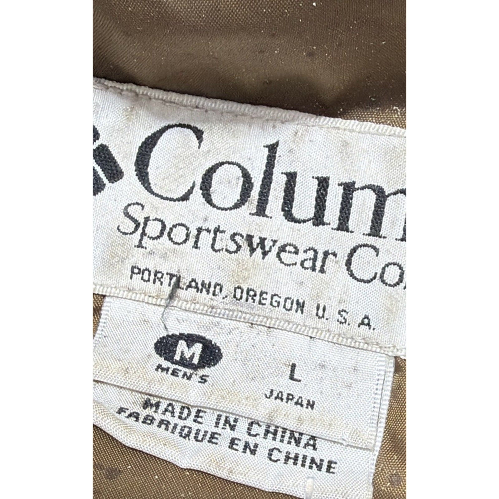 Vtg Columbia Jacket Men M Camo Camouflage Hunting Mossy Oak Breakup