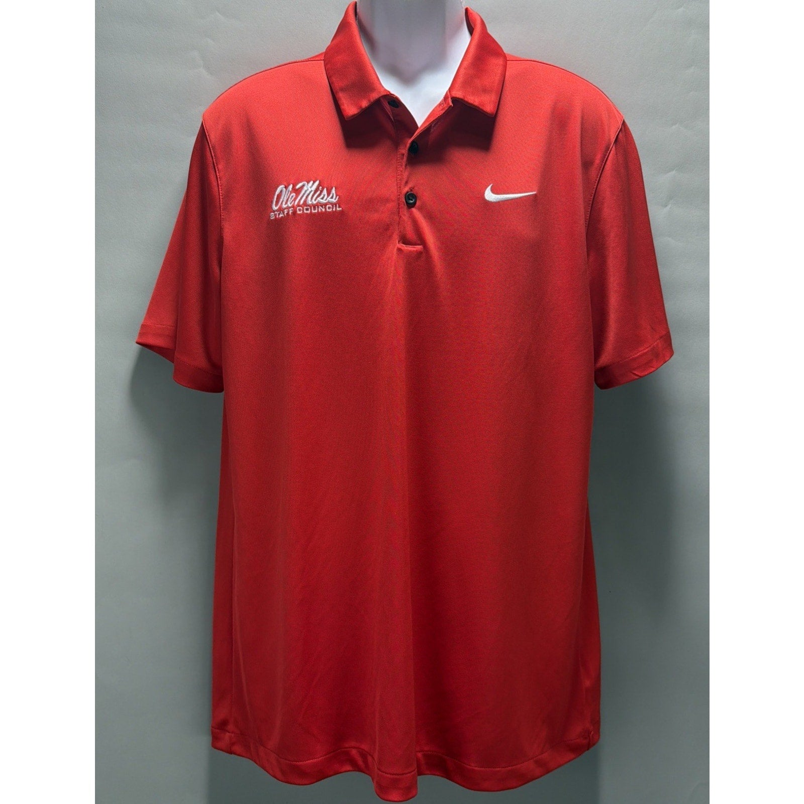 Nike Ole Miss University Rebels Shirt Mens Large Dri-Fit Embroidered Logo