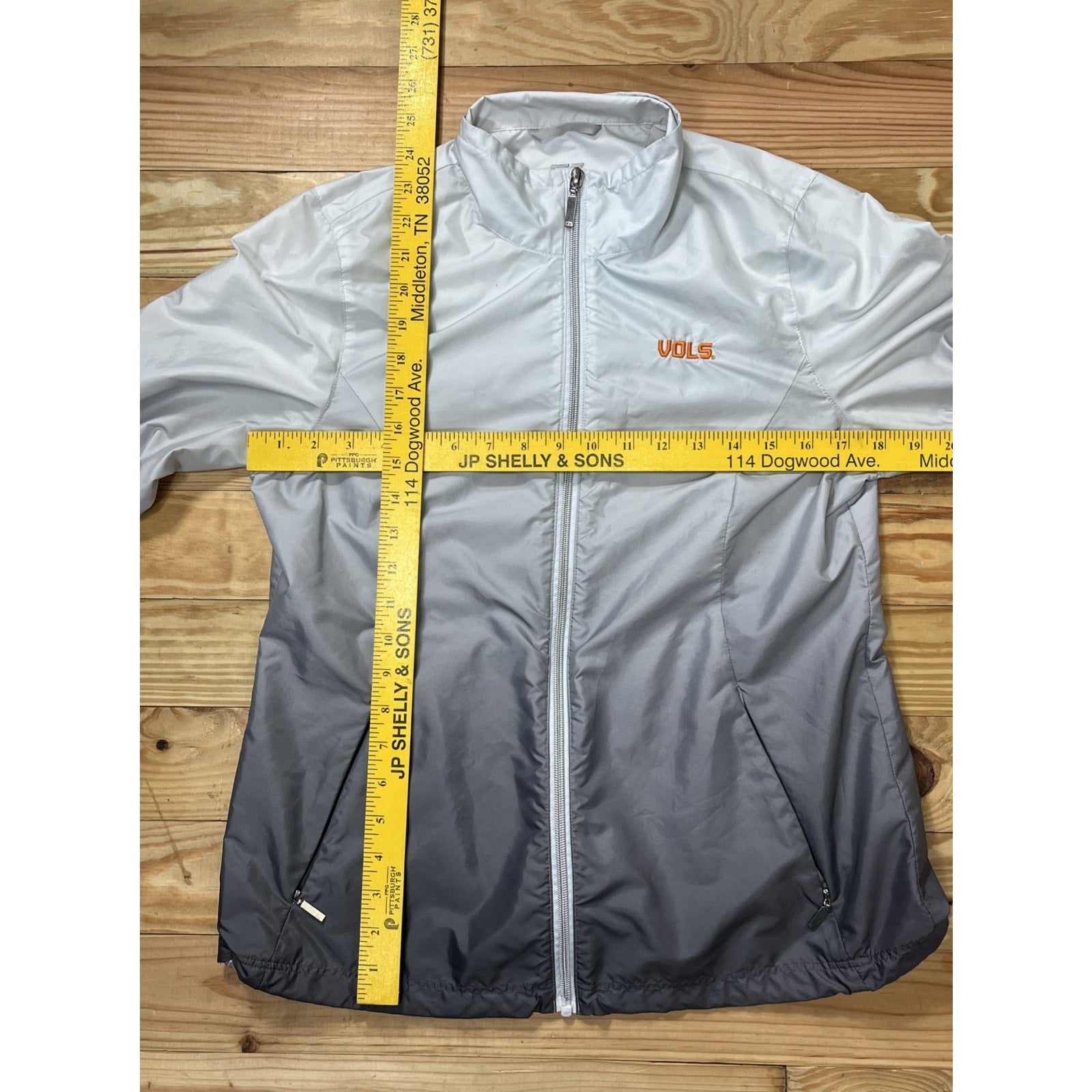 Women’s Tennessee Vols Cutter Buck Weather Tec Full Zip Windbreaker Size Small