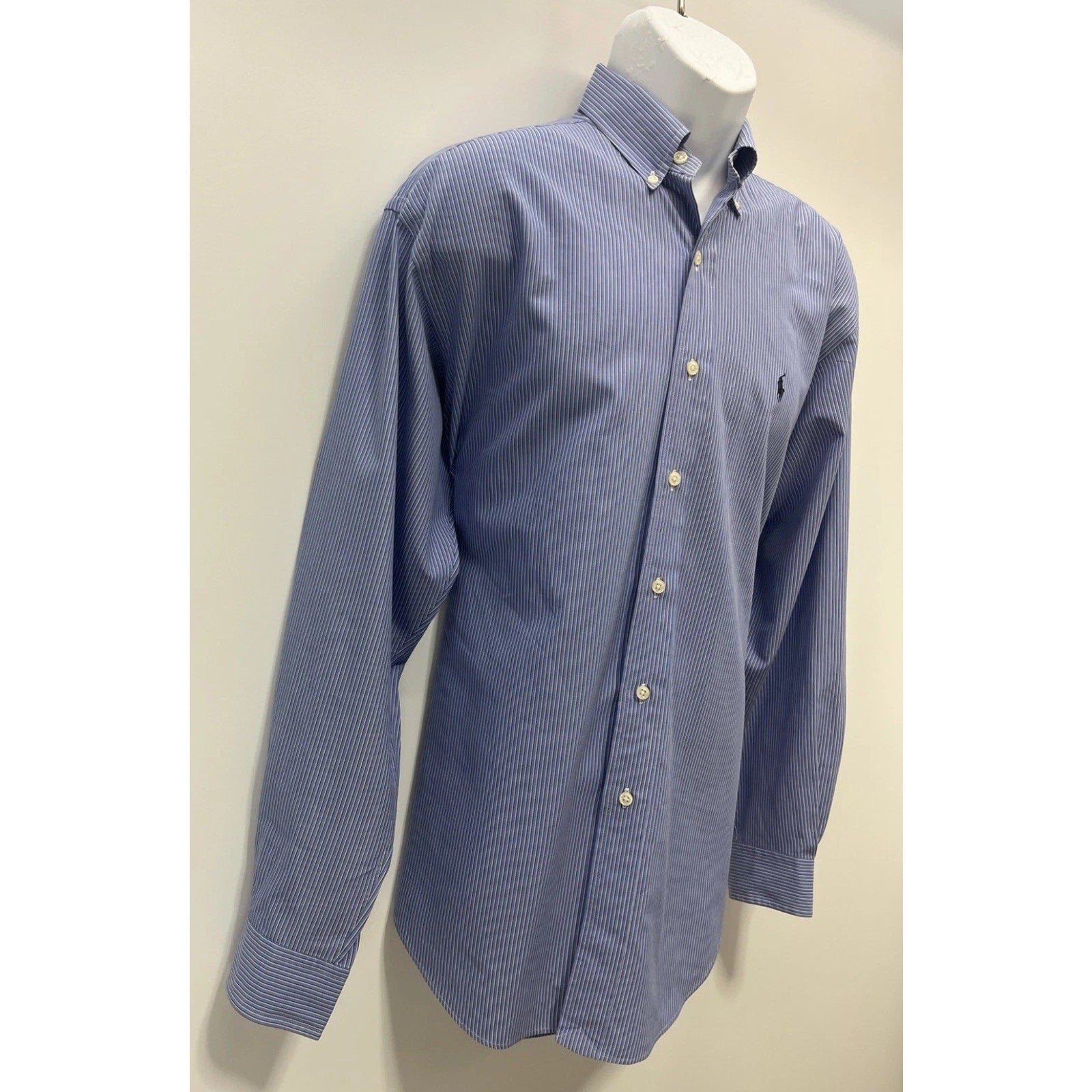 Ralph Lauren Blake shirt mens Medium blue stripe long sleeve button down
