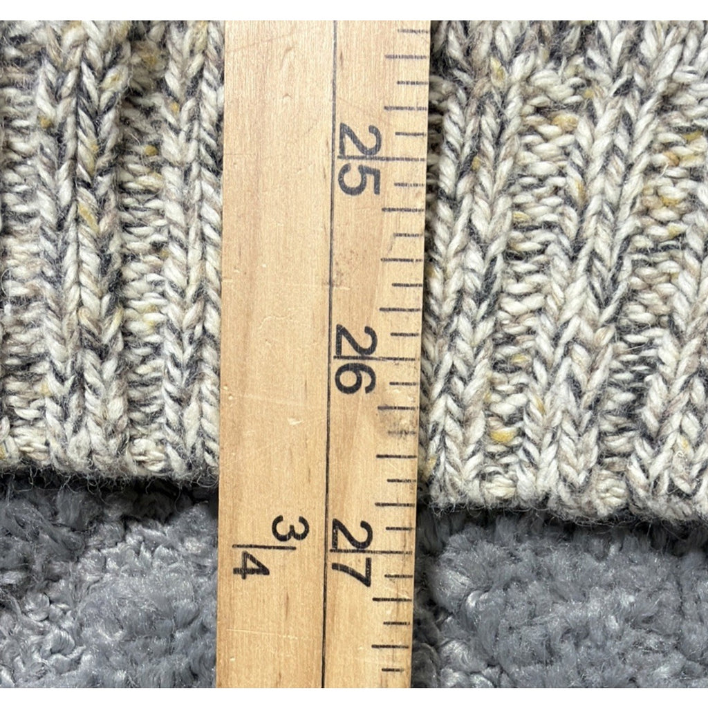 Vintage 90s Fieldmaster Mens Wool Blend Mock Neck 1/4 Zip Chunky Knit Sweater L