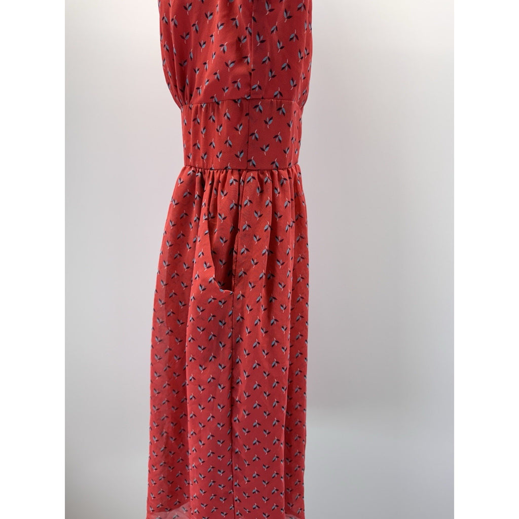 Maurices Coral Sleeveless Dress Juniors Size 5/6 Pockets