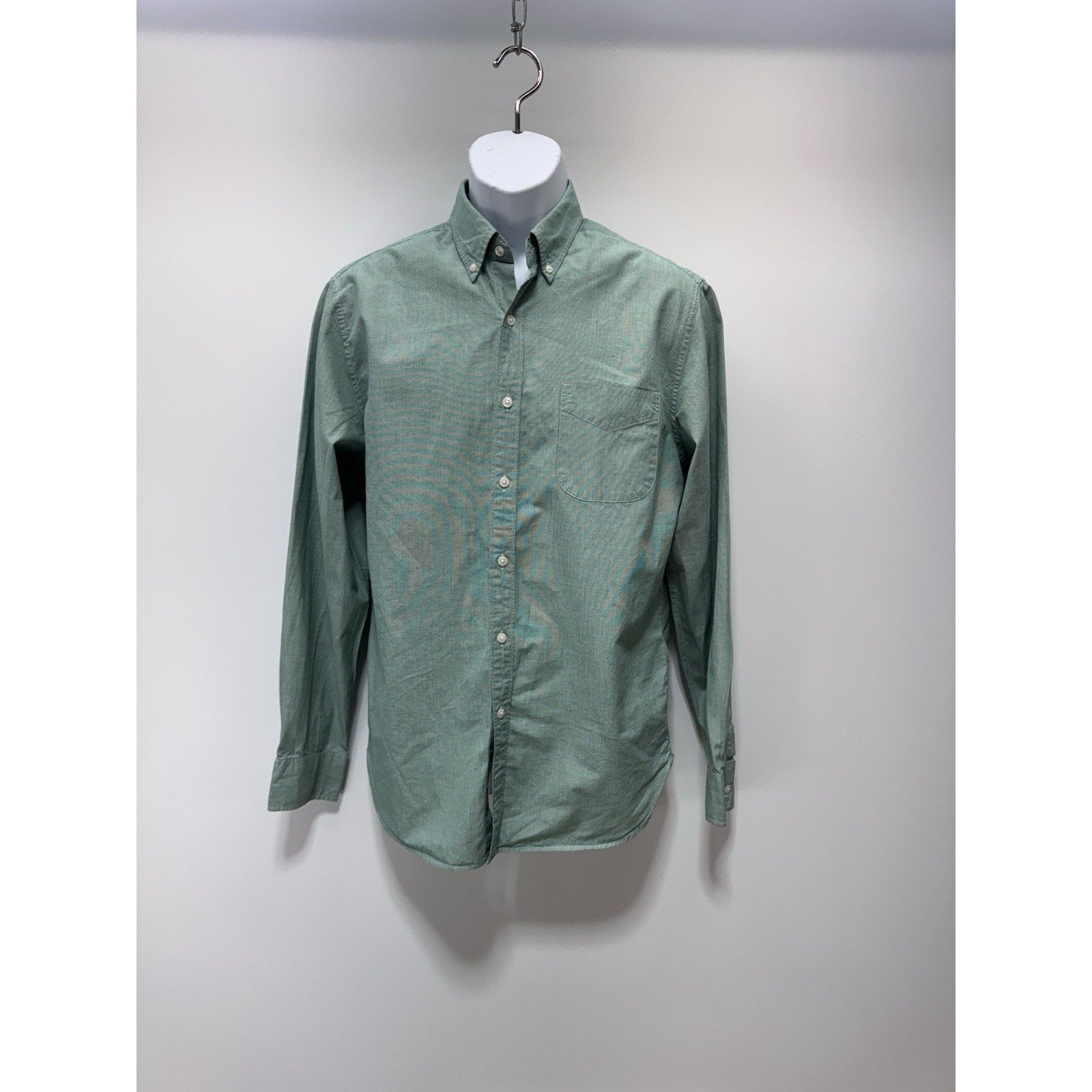 J CREW Mint Green Classic Fit 100% Cotton Button Down Shirt Men’s Size Medium