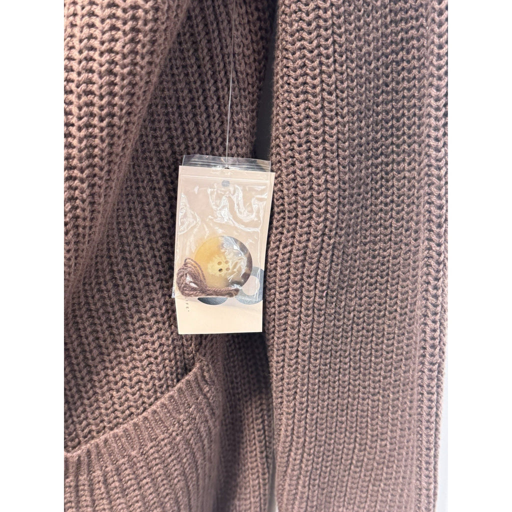 SO Brand Button Cardigan Fall Sweater Brown Women’s Juniors Size Small NWT