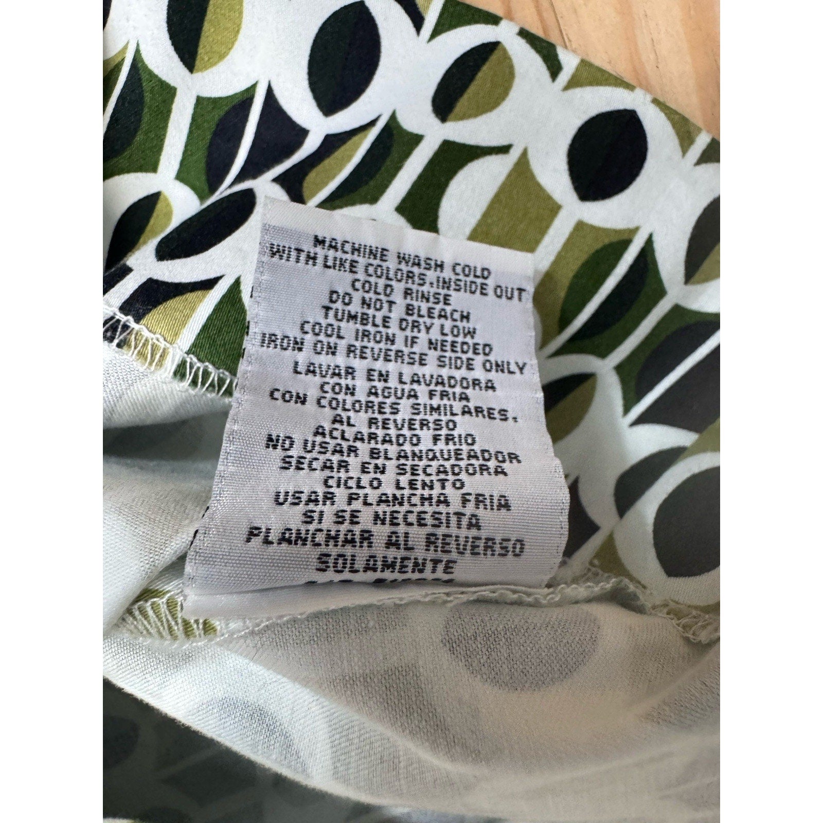 Julian Taylor Dress Women’s Size 8 Green White Black Sleeveless Boho Ladies