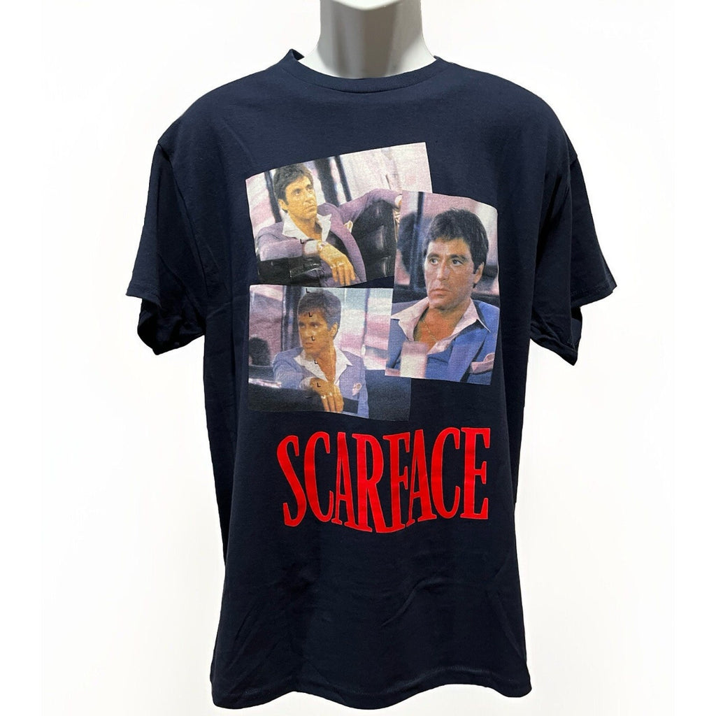 Scarface Tony Montana T-Shirt. Navy Men’s Large By Hybrid Apparel