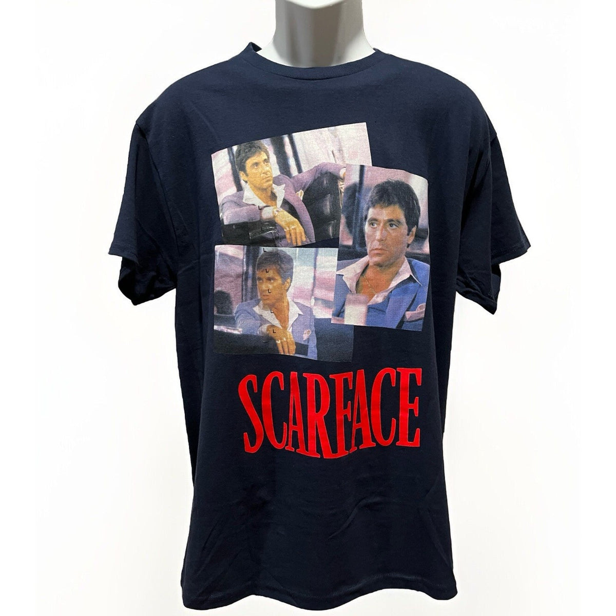 Scarface Tony Montana T-Shirt. Navy Men’s Large By Hybrid Apparel