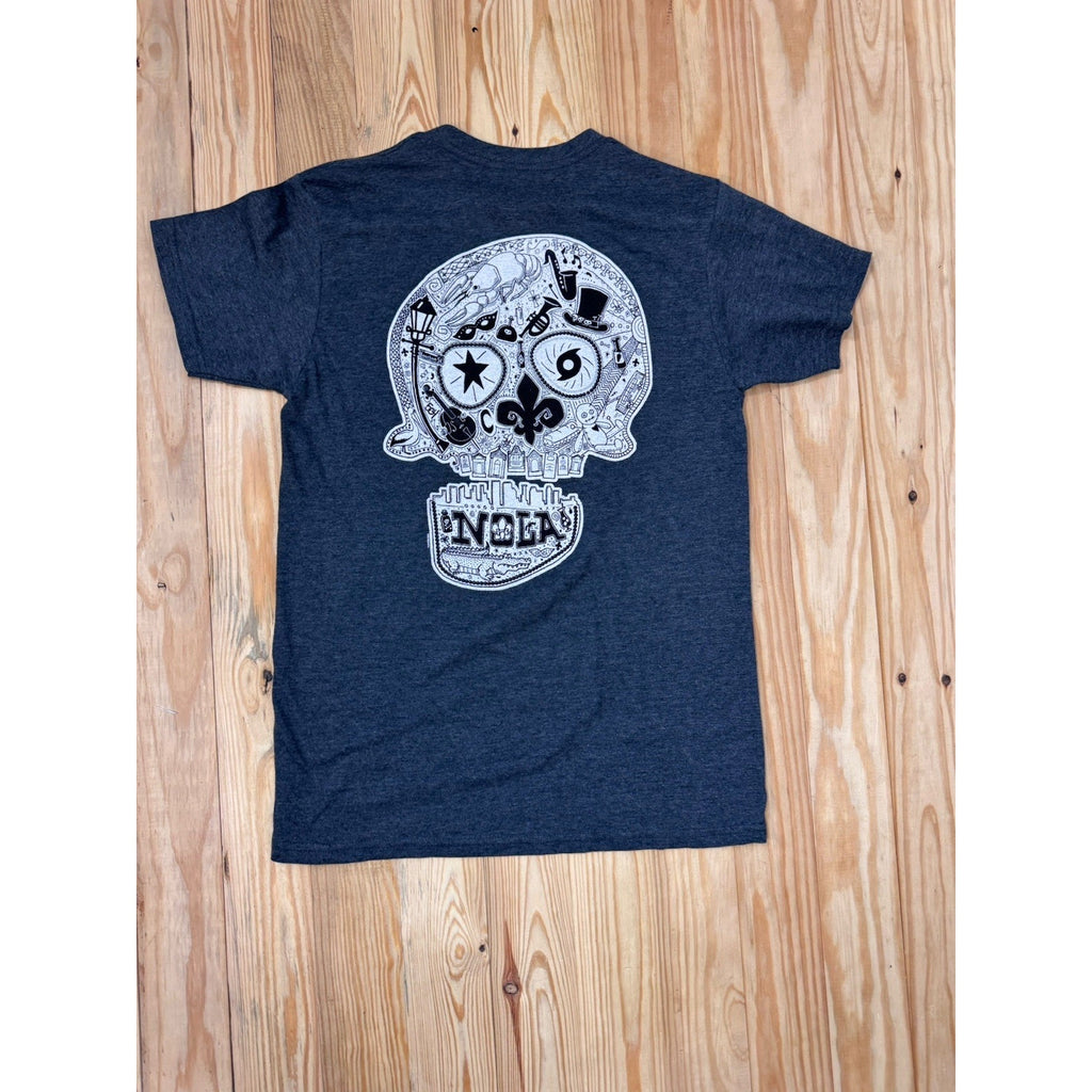 The Duck Company T Shirt Mens Small New Orleans Free Spirits Blue Gray