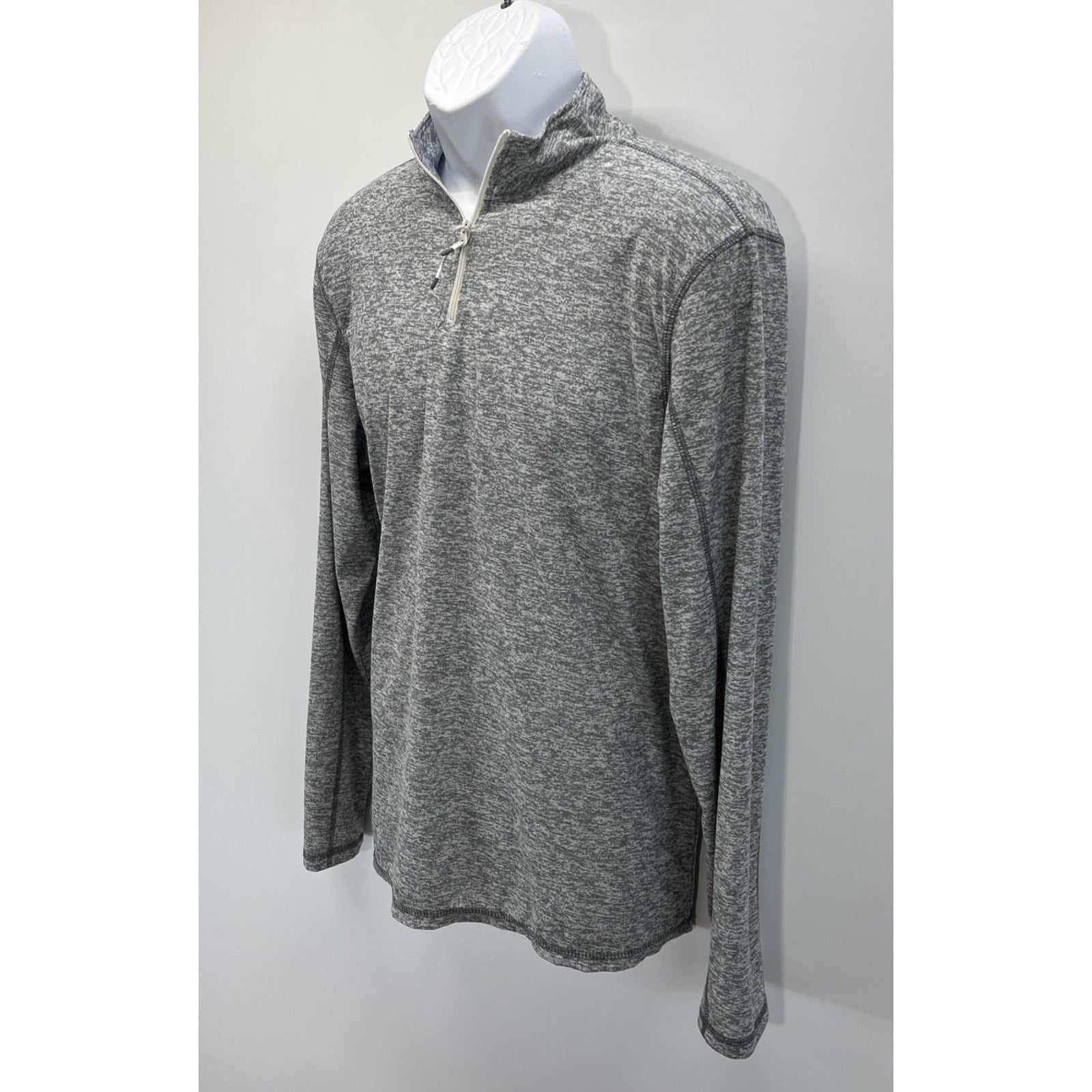 Tallwoods Shirt Mens L 1/4 Zip Long Sleeve Premium Lifestyle Lightweight