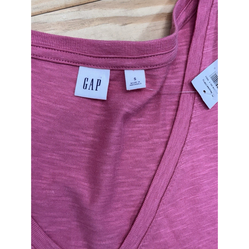 Gap Hot Pink V-neck Oversized T-Shirt Dress Women’s Size Small