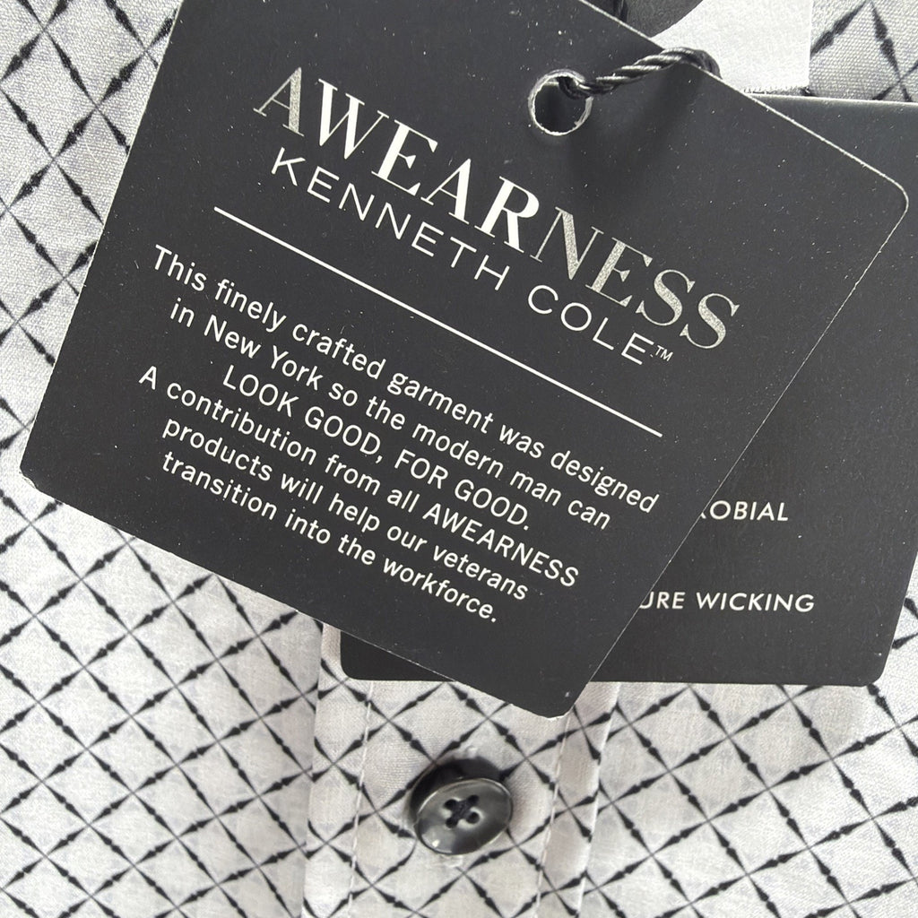 AWEARNESS KENNETH COLE Slim Non-Iron Moisture Wick Dress Shirt size 2X Tall NWT