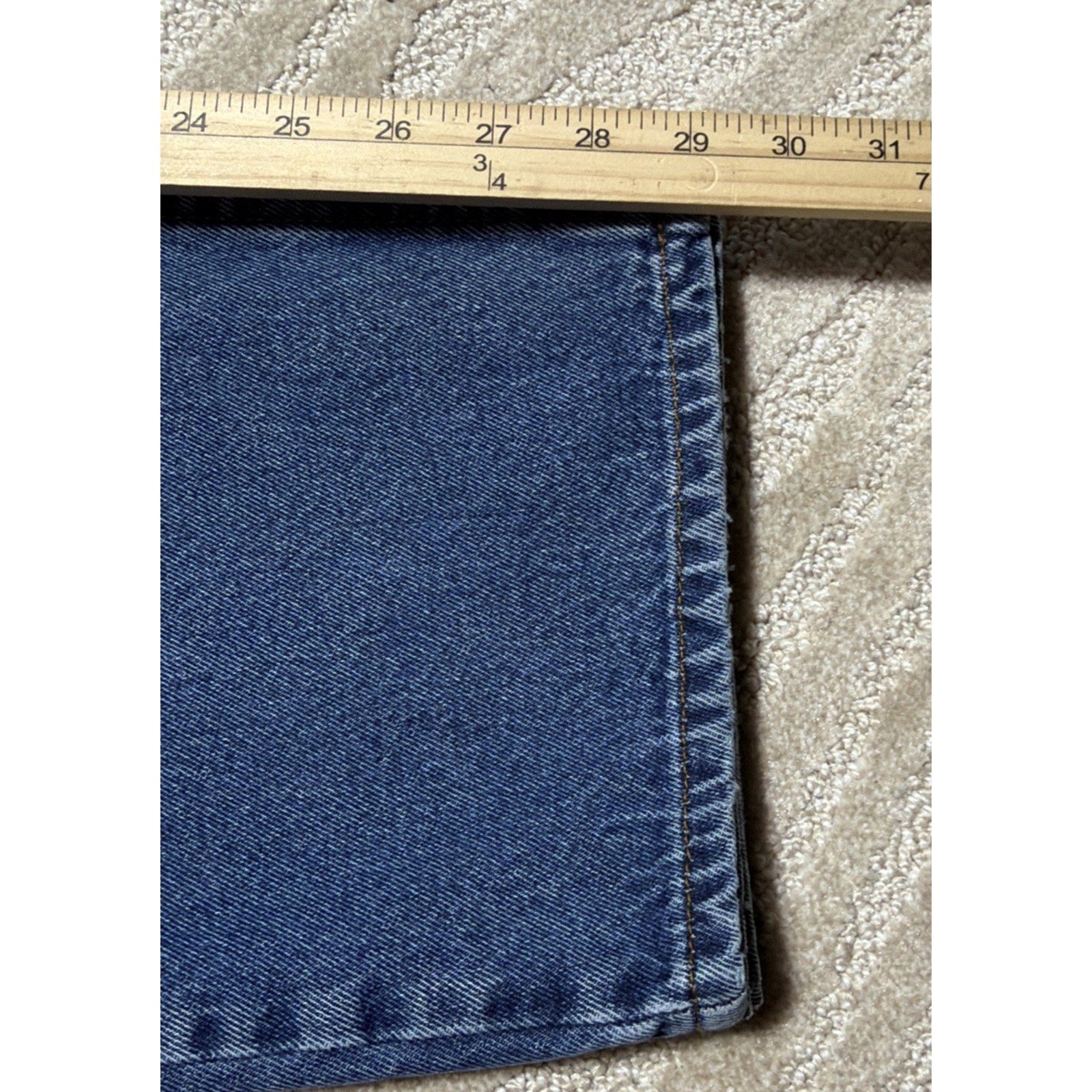 C.E. SCHMIDT Workwear Denim Jeans Mens 34x30 Medium Wash Straight Leg