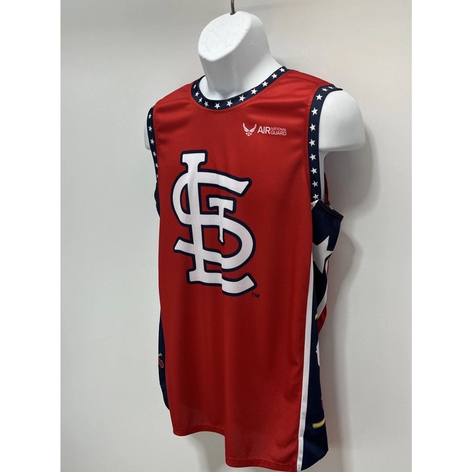 St. Louis Cardinals Adult Basketball Jersey Shirt Air National Guard Size XL