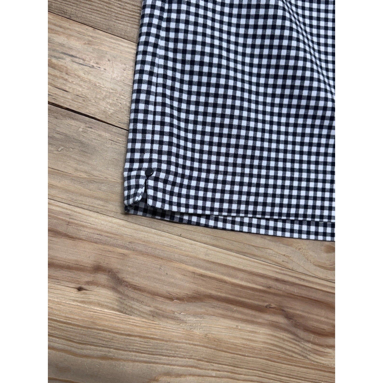 C J Banks Skort Black White Checks Women’s Size 18W Stretchy NWT