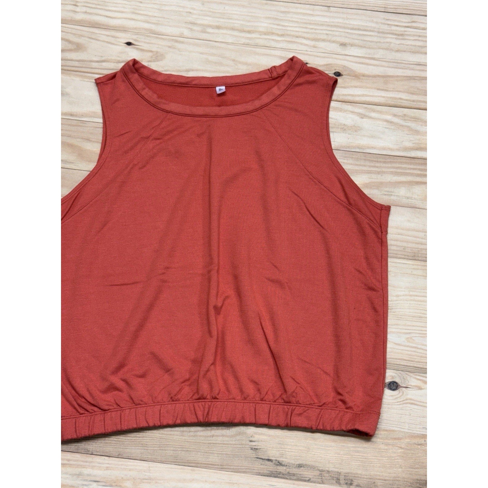 Target Tank Top Women's Size Extra Large Orange Poly Stretch Athletic