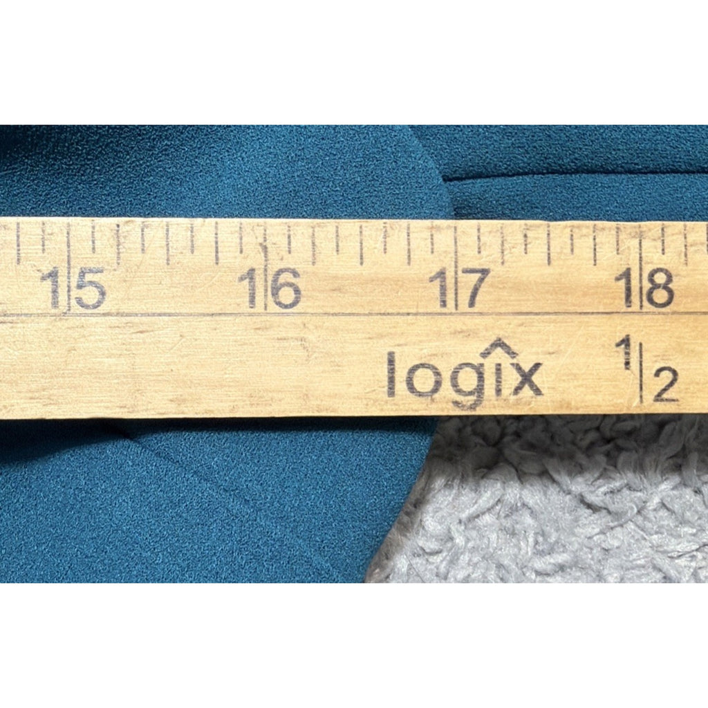 Calvin Klein Dress Teal Blue Green Size 6 Long Sleeve Sheath Knee Length NWT