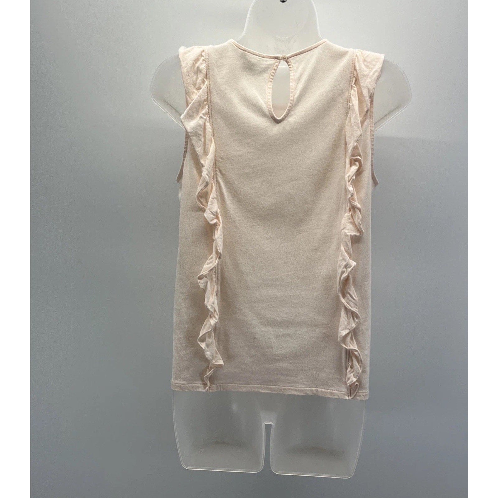 J.Crew women’s Pink ruffle Tank top Size XS