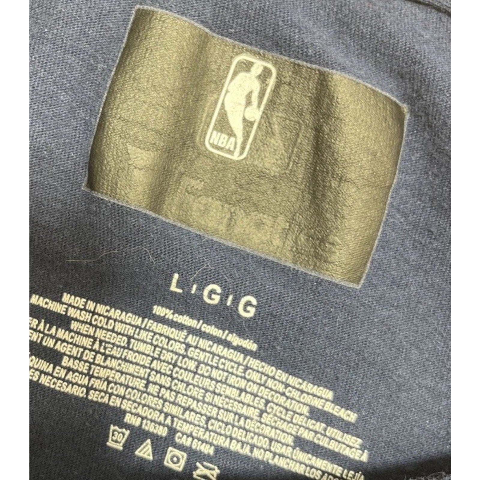 Indiana Pacers NBA Fanatics T Shirt Blue Adult Short Sleeve Tee Basketball Large