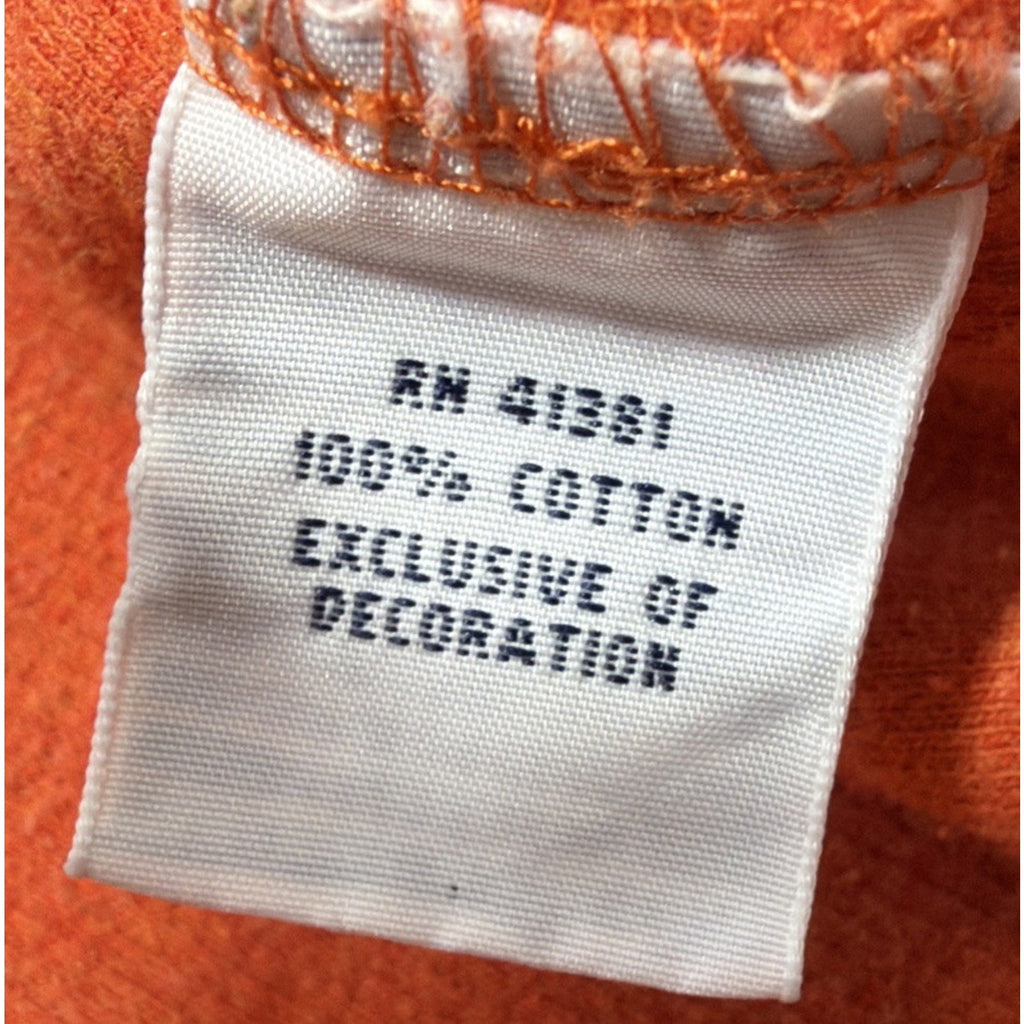 Polo Ralph Lauren Sweater Mens M Orange 1/4 Zip Mock Neck Ribbed Pullover
