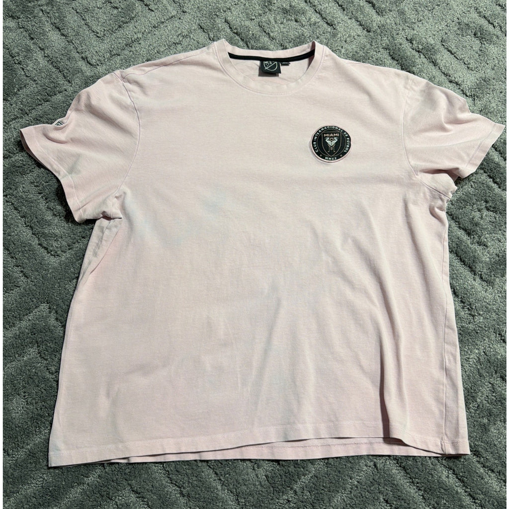 MLS Inter Miami CF Pink Embroidered Tee Shirt Men's 3XL