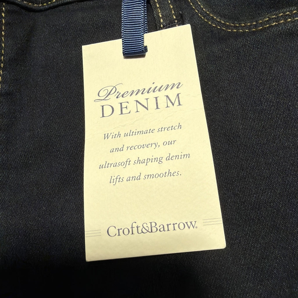 2019 Croft & Barrow Rinse Blue Stretch Jean Bootcut Premium Denim Jeans 14 NWT